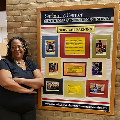 Tresa Ballard with AACC's Center for Service Learning