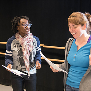 AACC students audition for theater.