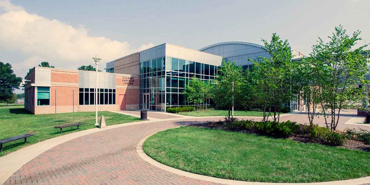 Student Services Building on AACC campus.