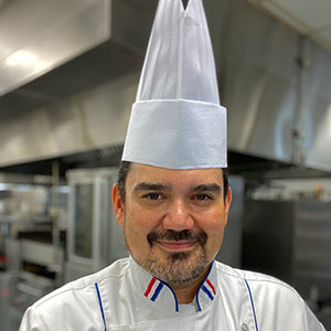 Headshot of pastry chef Michael Santos