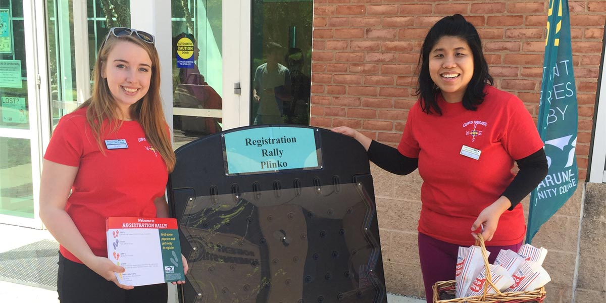 Campus Ambassadors promote registration