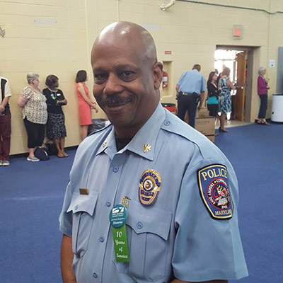 Major Cleveland Smith, deputy director of AACC Public Safety and Police