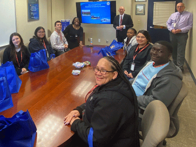 HLS students visiting a correctional facility.