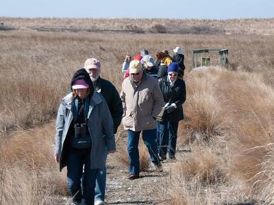 400x300 variant of PLP members hiking up a hill.