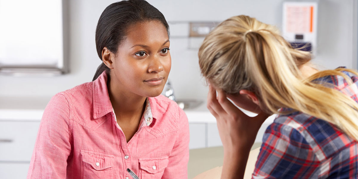 Student meets with a counselor.