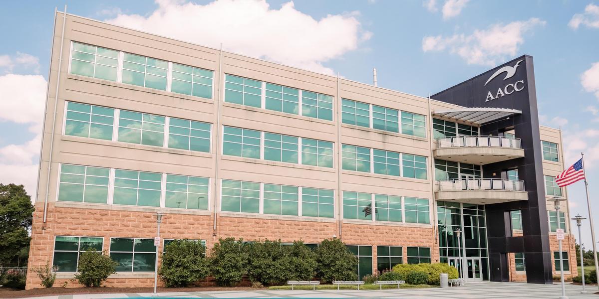 Exterior shot of AACC building at Arundel Miils