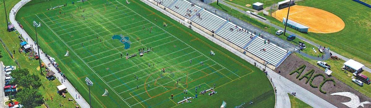 Aerial view of Siegert Athletic field