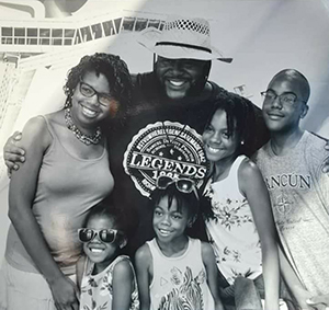 Tanesha Meade with her family