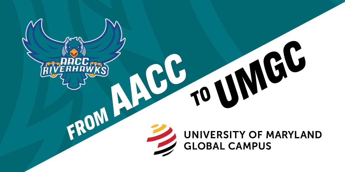 Image of the AACC logo to UMGC logo.